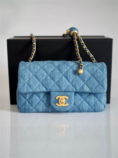 chanel pearl crush denim